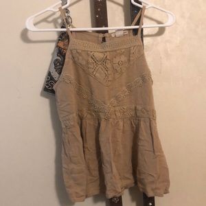 tan spaghetti strap tank